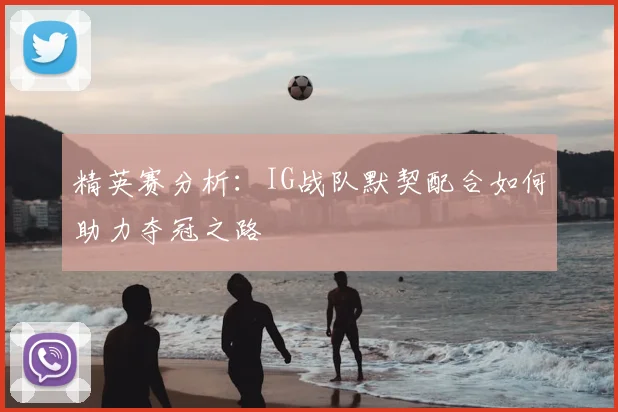精英赛分析:IG战队默契配合如何助力夺冠之路